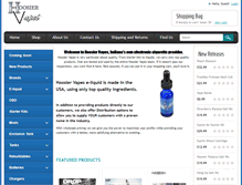 Tablet Screenshot of hoosiervapes.com